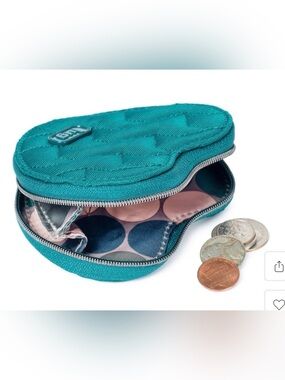 Lug Heart Pouch NWT Bright Teal